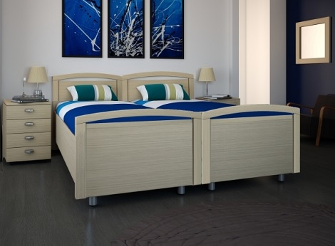 Zondag ledikant Sanne deelbaar,160,180,cm.white oak,comfort slaapkamer,theo bot zwaag,hoorn